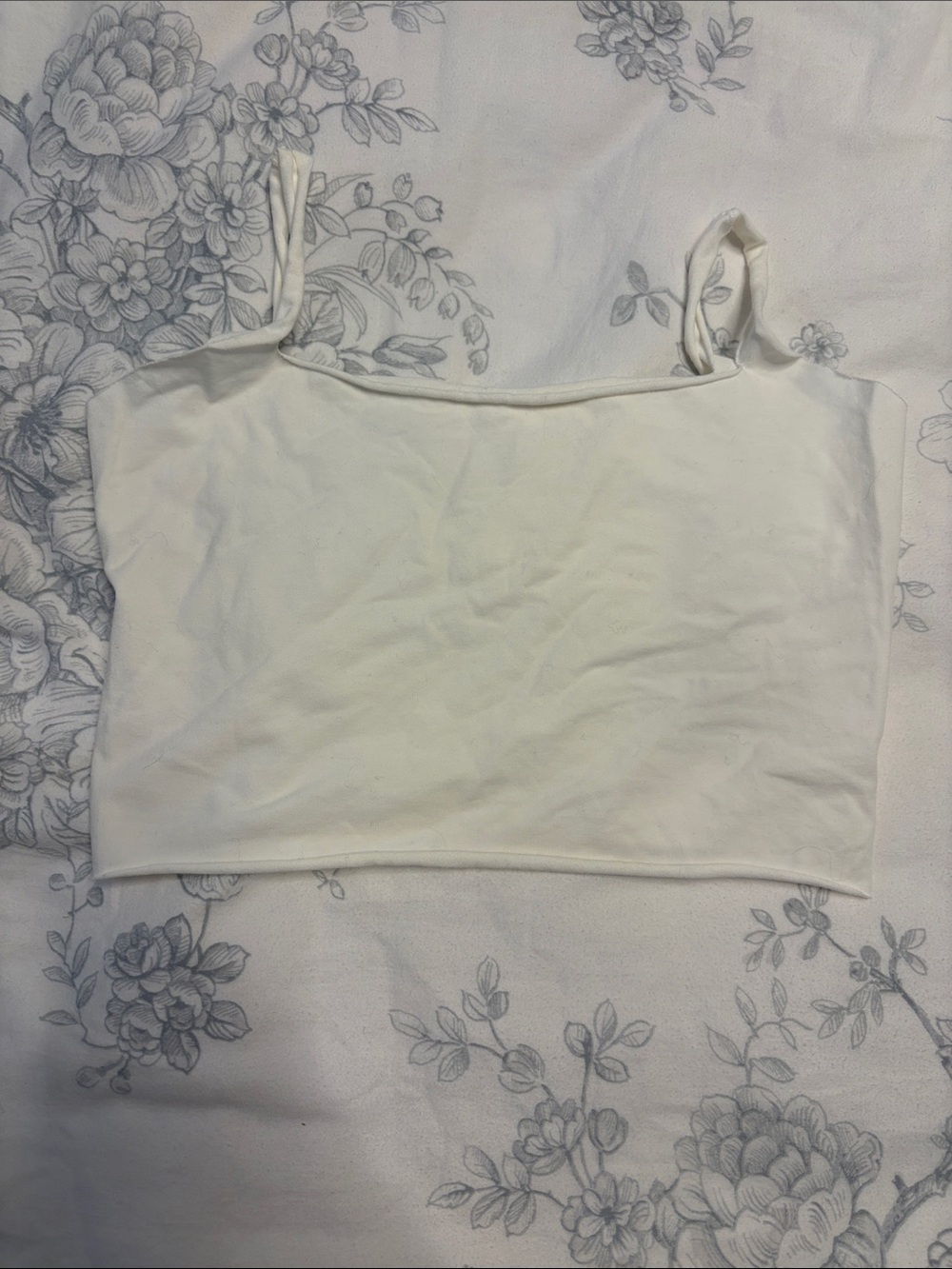 SKIMS Raw Edge Crop Cami